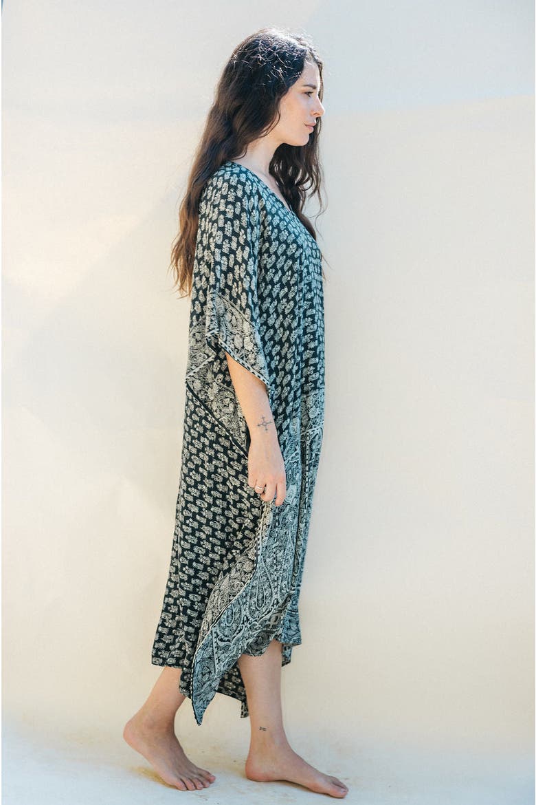 Long Caftan El Matador, Alternate, color, Black