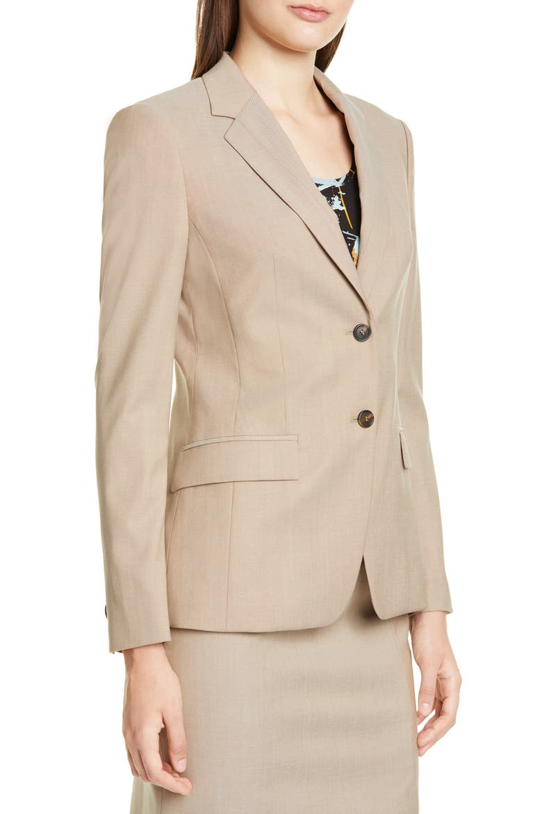 Jasuala Wool Suit Jacket, Alternate, color, SAND DUNE