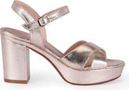 Menina Step Pippa Leather Platform Sandal