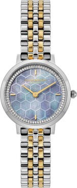 Olivia Burton Honeycomb Ultra Slim Bracelet Watch, 28mm