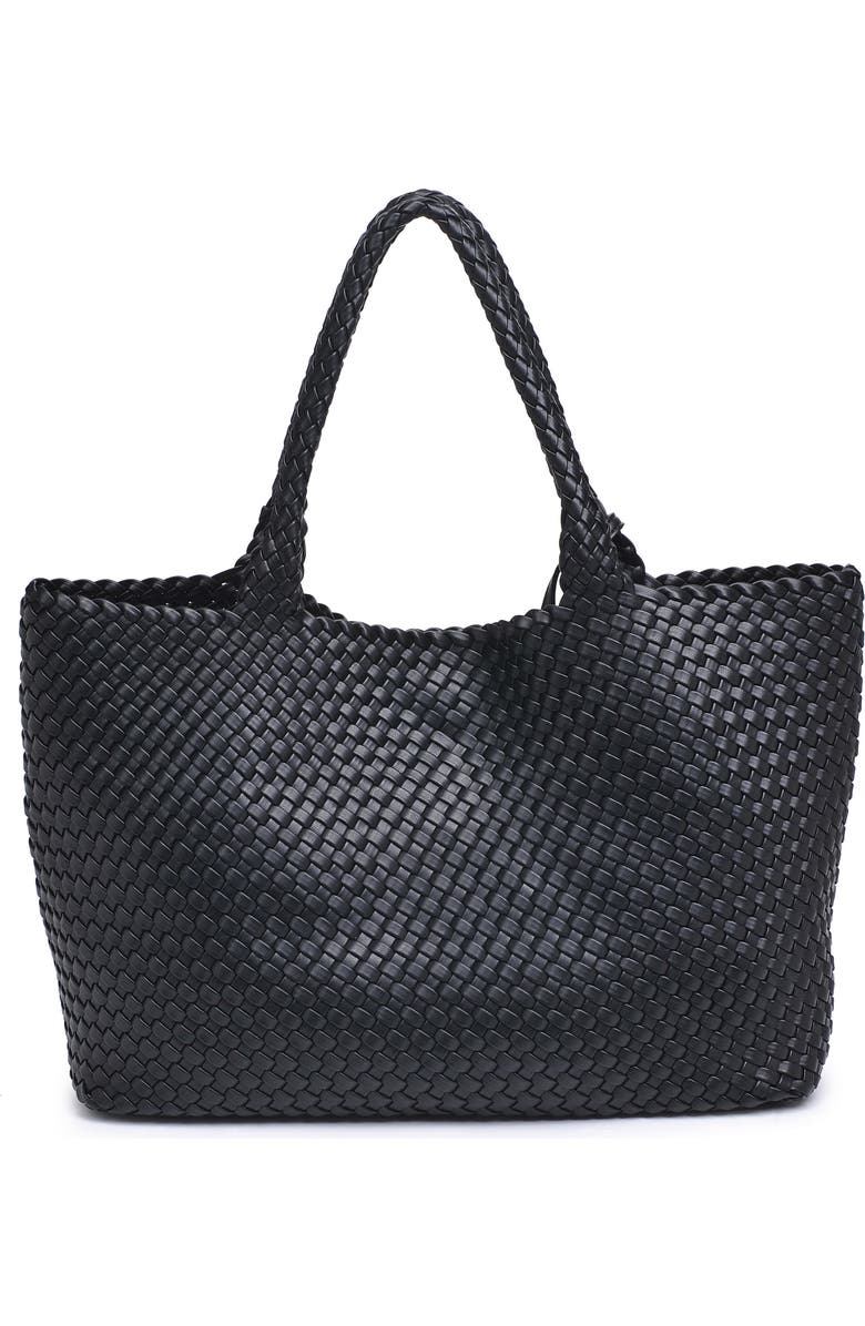 MODA LUXE Woven Unlined Tote Bag and Pouch, Alternate, color,