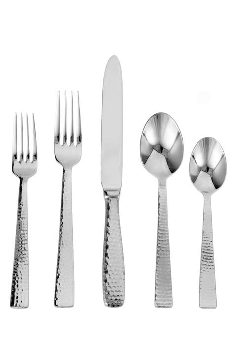 Ricci Argentieri Martello 45-Piece Stainless Steel Flatware Set