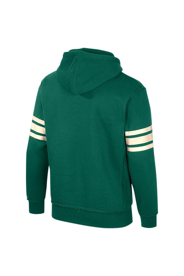 Men's Colosseum Green Michigan State Spartans Saluting Pullover Hoodie, Alternate, color, Green