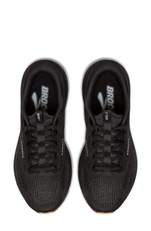 Brooks Revel 7 Hybrid Running Shoe In Black