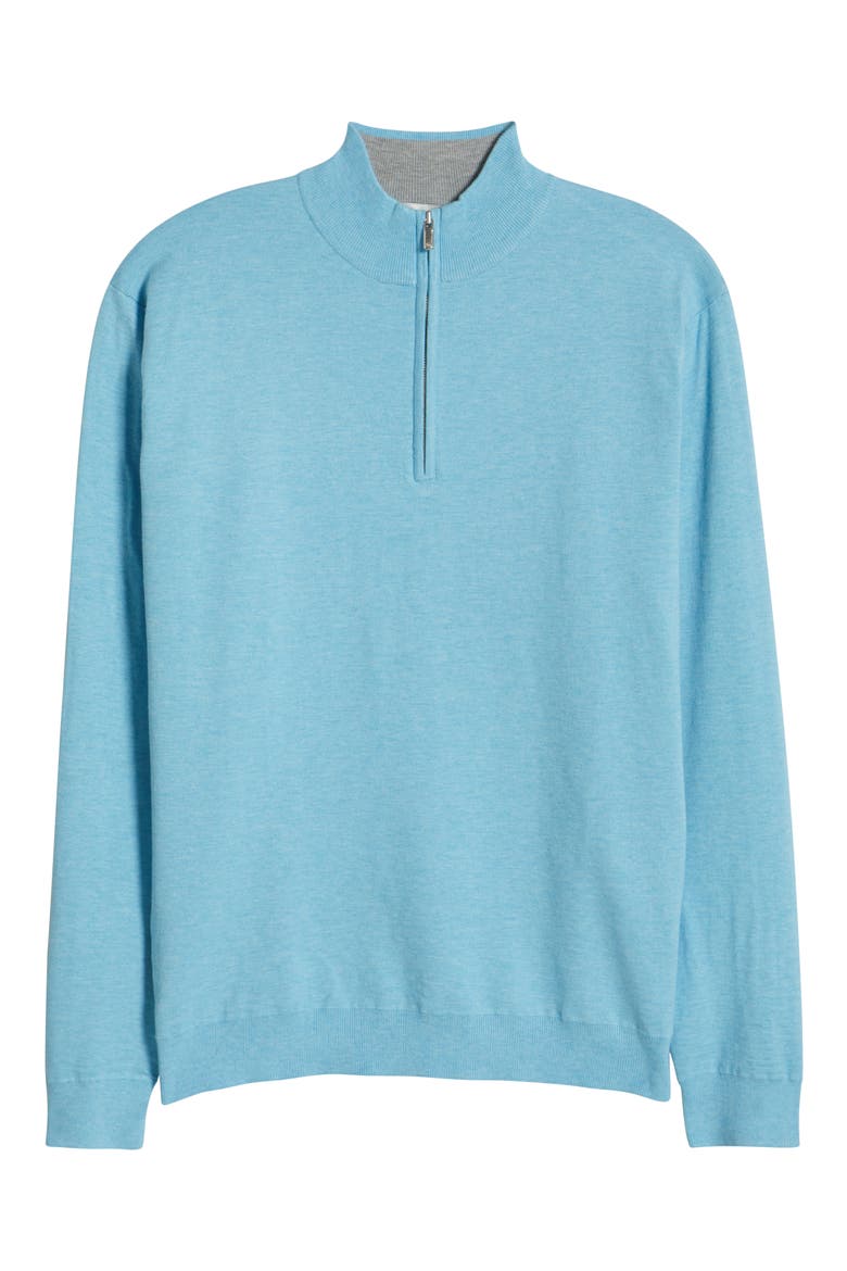 Coolspun Quarter Zip Pullover, Alternate, color, SEAPORT BLUE