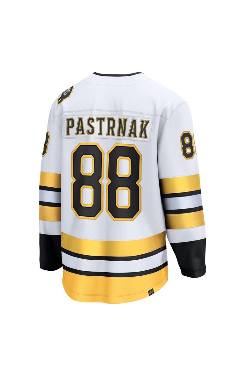FANATICS Men's Fanatics David Pastrnak White Boston Bruins Away Breakaway Player Jersey, Alternate, color, White