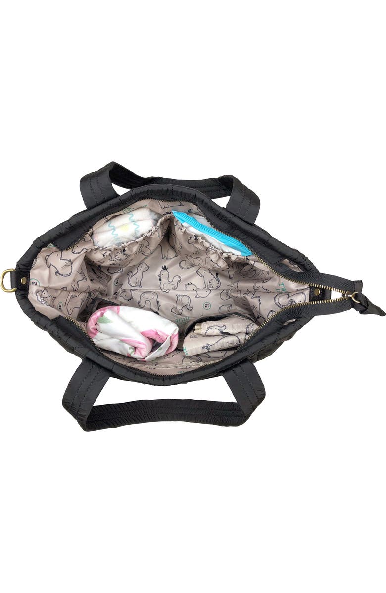 TWELVElittle 'Love' Water Resistant Nylon Diaper Tote, Alternate, color,