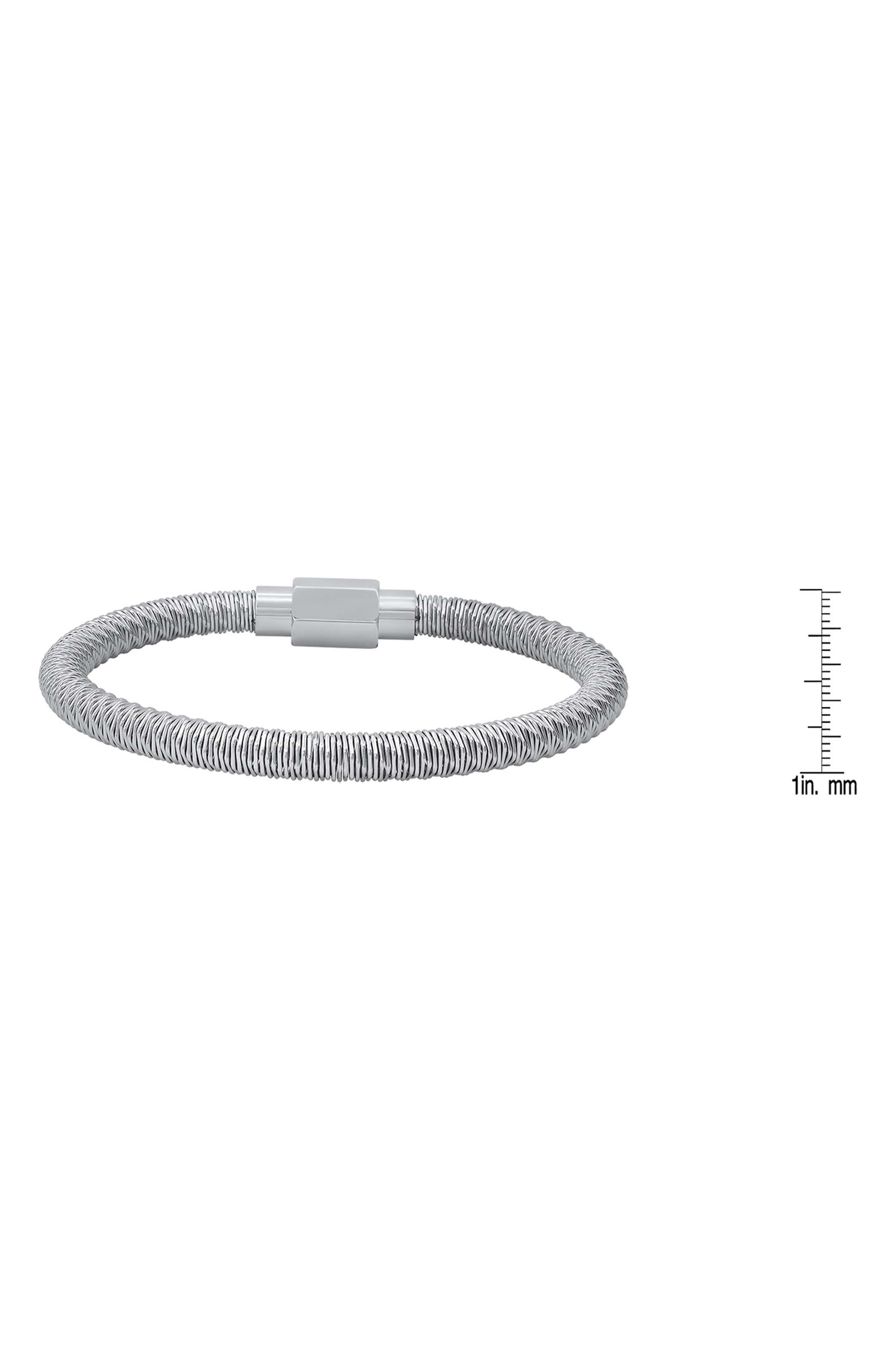 STEELTIME Stainless Steel Wire Bracelet (Men) | Nordstromrack
