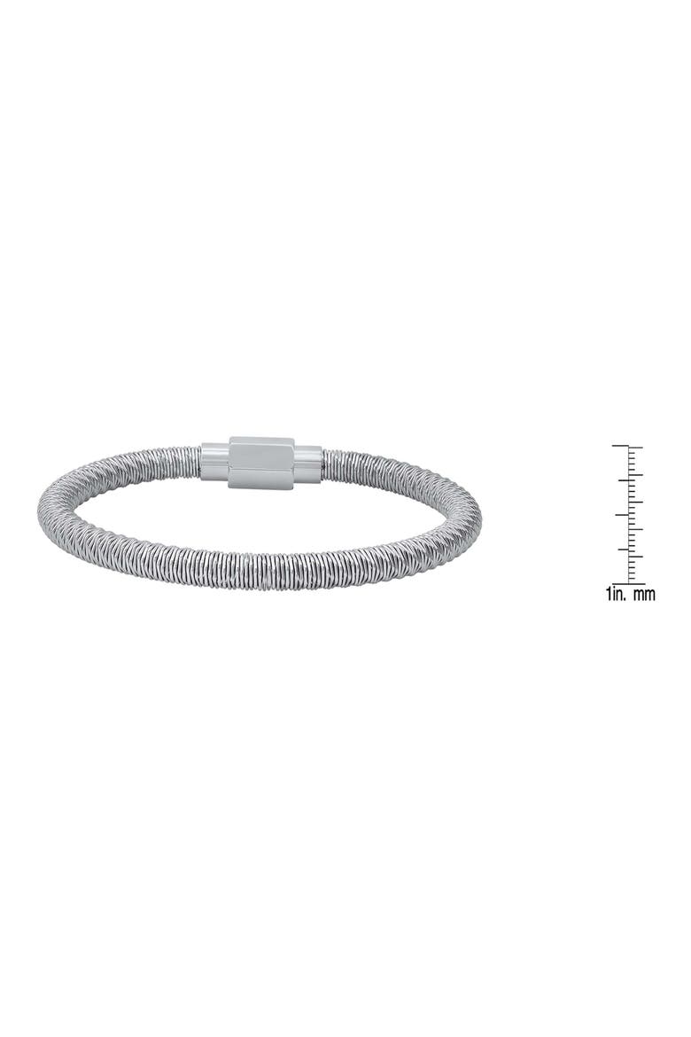 Stainless Steel Wire Bracelet, Alternate, color, SILVER