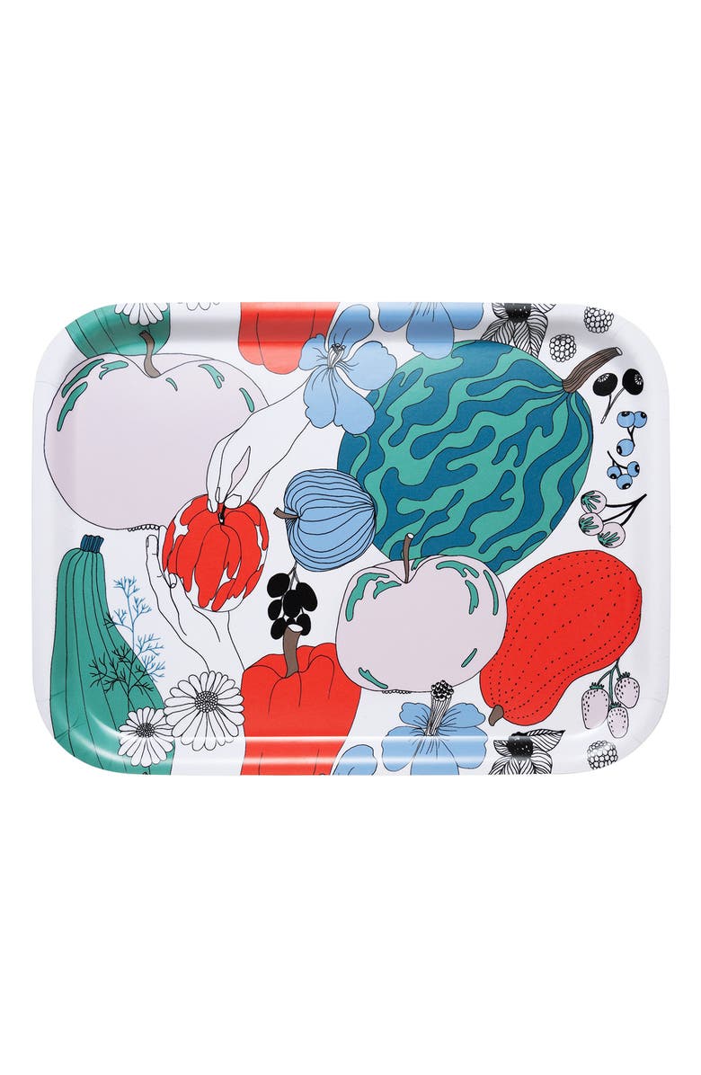 Marimekko Tarhuri Laminated Wood Tray, Main, color, 