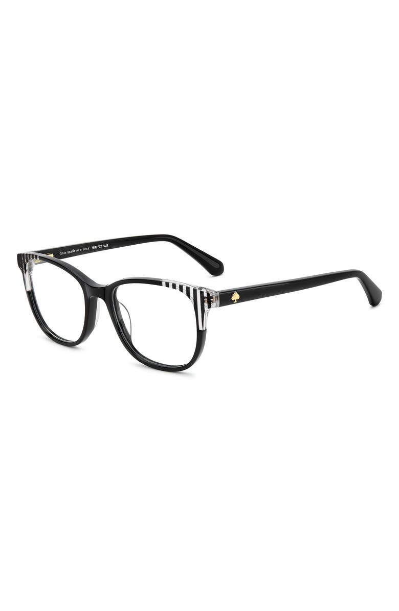 Kate Spade New York joliet 51mm square optical glasses, Alternate, color, 