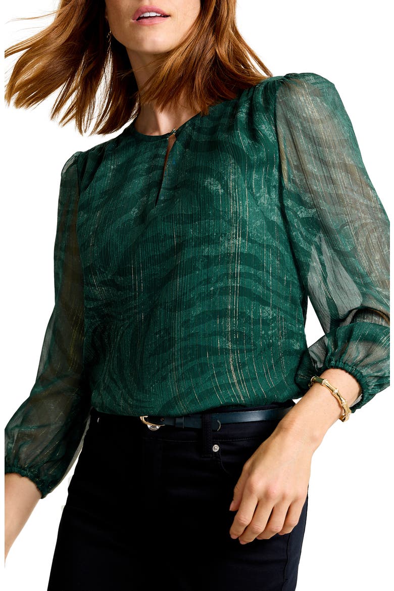 Bayside Zebra Top, Alternate, color, BRINY DEEP