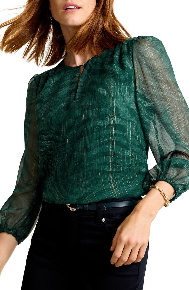 Tommy Bahama Bayside Zebra Top, Alternate, color, Briny Deep