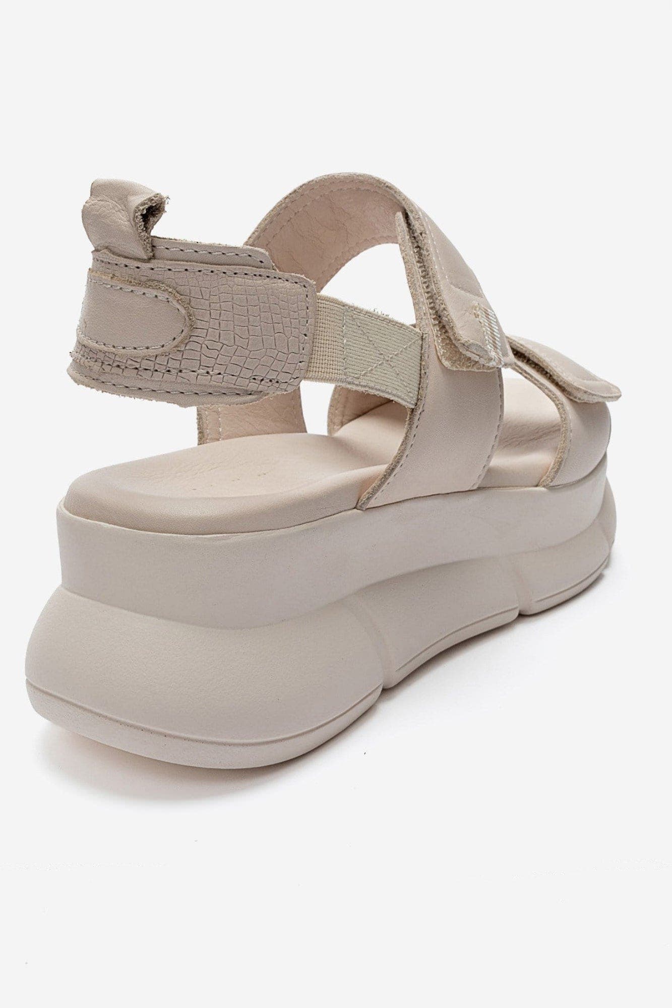Heleste Leather Platform Sandal, Alternate, color, Cream