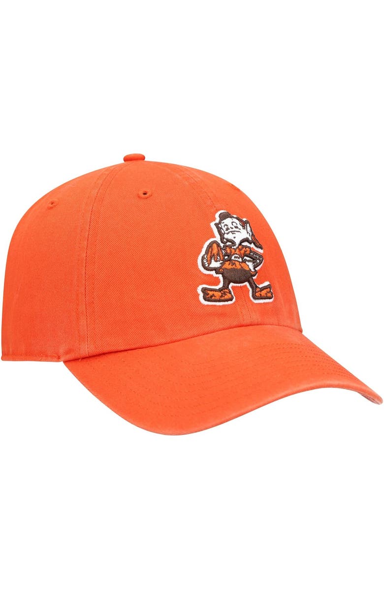 '47 Men's '47 Orange Cleveland Browns Clean Up Brownie The Elf Legacy Adjustable Hat, Alternate, color,