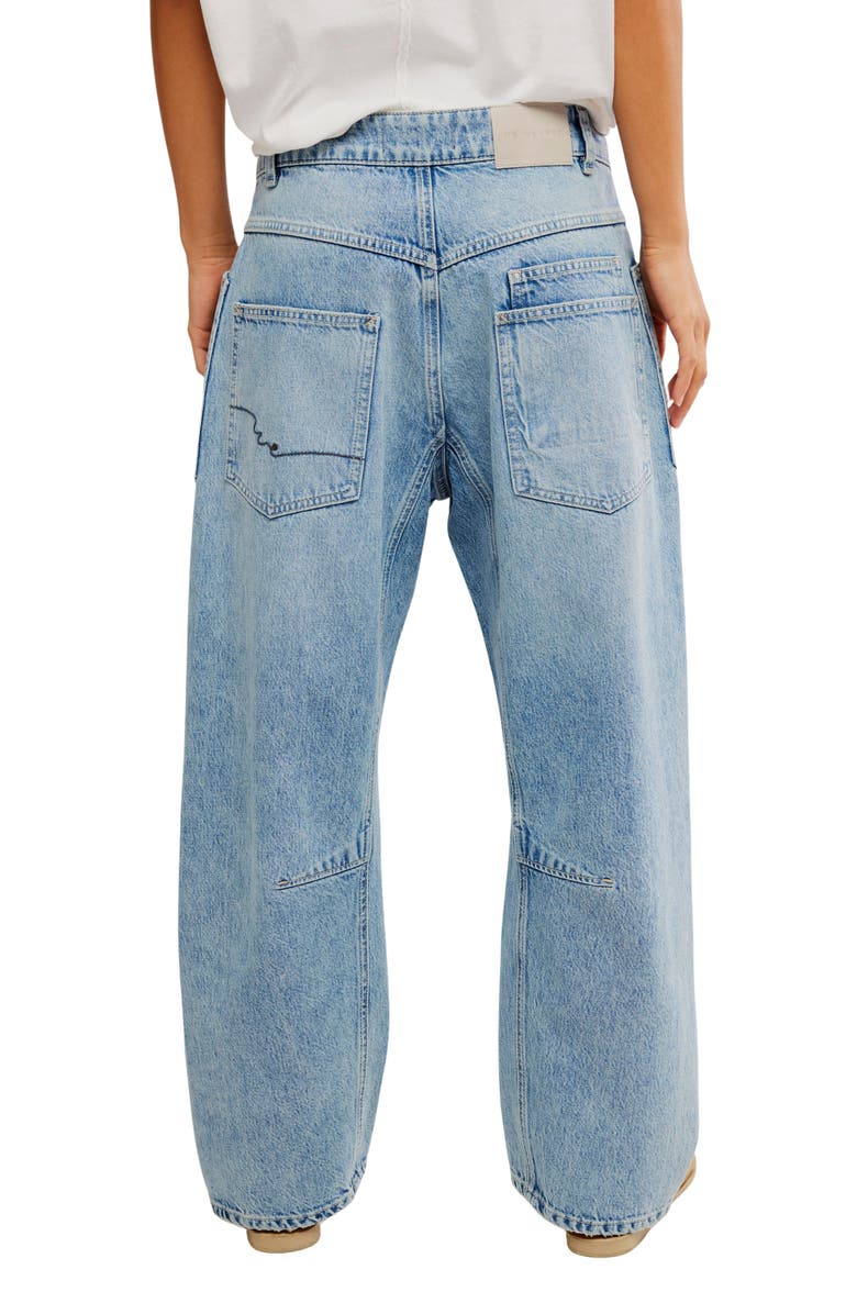Free People Minimalist Moxie Barrel Jeans, Alternate, color, County Fair