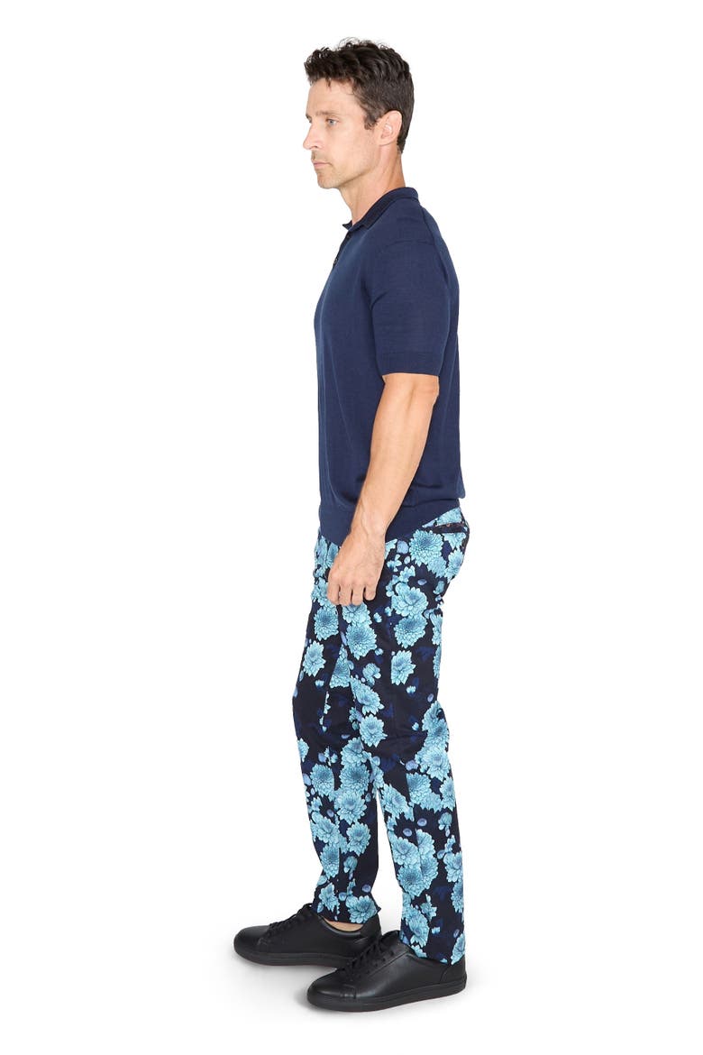 Mens Merino Silk Cashmere Polo, Alternate, color, Navy