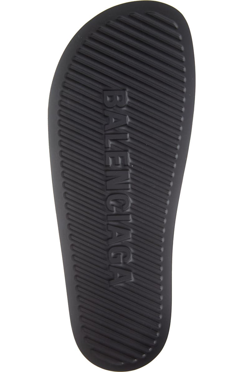 Balenciaga Logo Slide Sandal, Alternate, color,