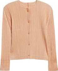 Pleats Please Issey Miyake Monthly Colors August Pleated Cardigan