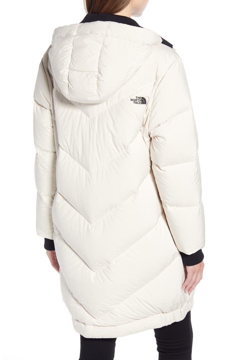 Albroz 550 Fill Power Down Hooded Jacket, Alternate, color, VINTAGE WHITE