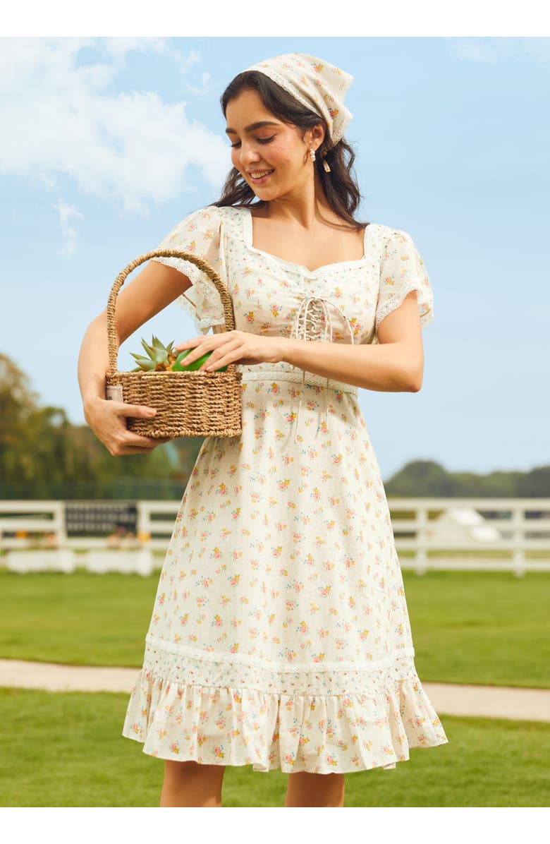ModCloth Gabriella Cottagecore Babydoll Dress, ModCloth x Gunne Sax, Alternate, color, Mia Bouquet