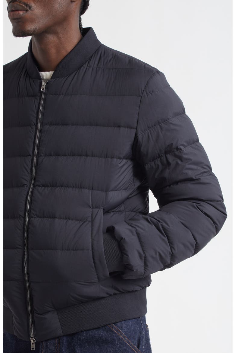 L'Aviatore Matte Nylon Down Puffer Jacket, Alternate, color, BLACK