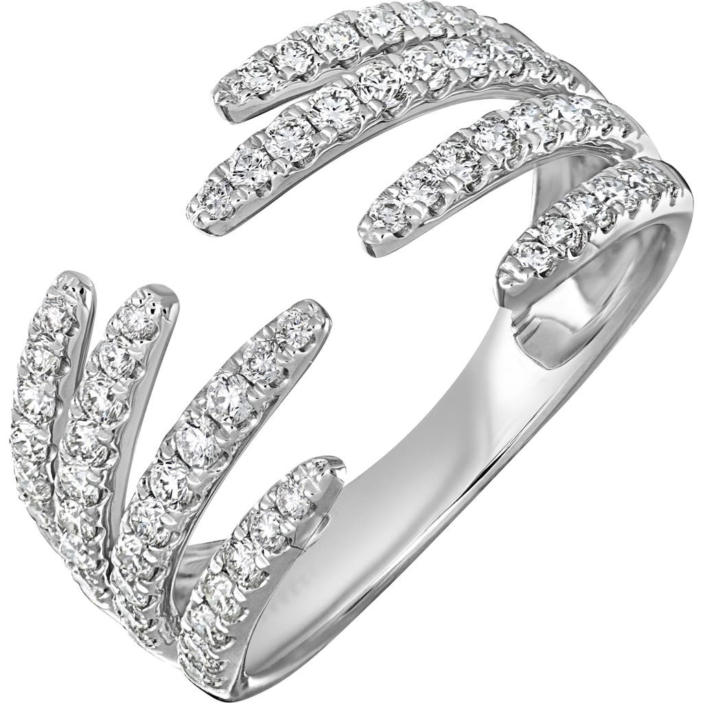 Bony Levy Audrey Diamond Cuff Ring In Brown