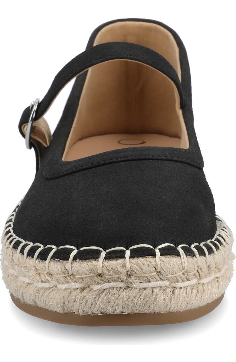 Journee Collection Kenzie Espadrille Flat, Alternate, color, Black