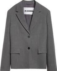 Jil Sander Short Tailored Wool Blazer