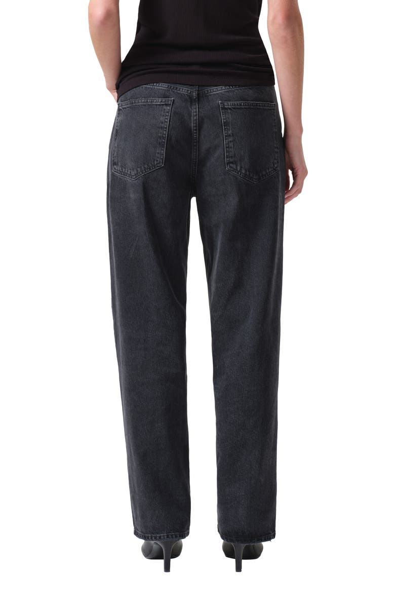 AGOLDE Crisscross High Waist Organic Cotton Straight Leg Jeans, Alternate, color, Shambles