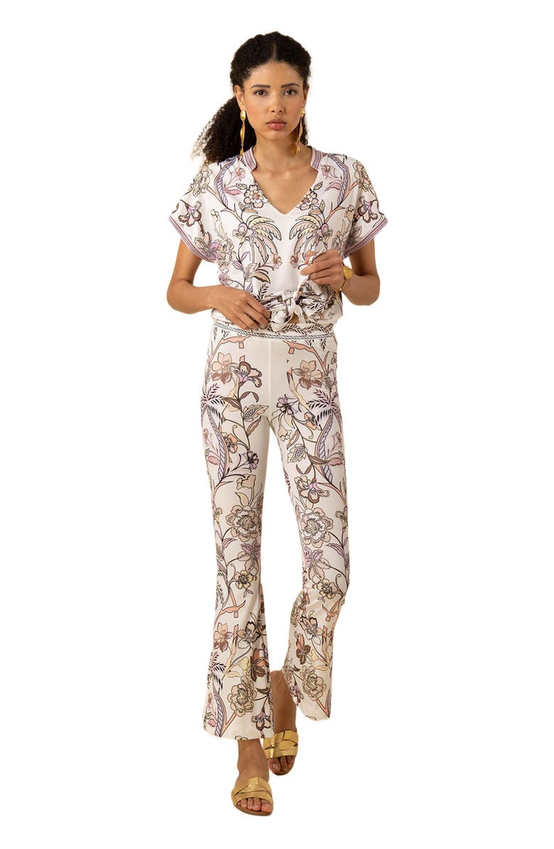 Hale Bob Kenna Jersey Flared Pant, Main, color, 