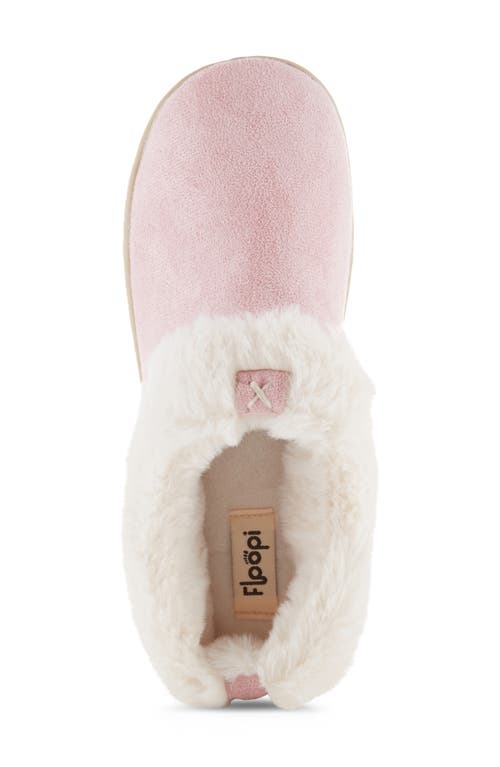 Floopi Slipper With Faux Fur Trim In Pink