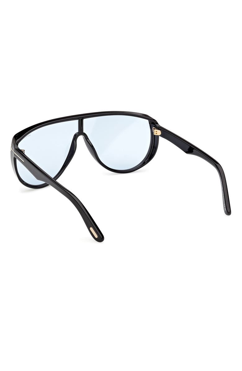 TOM FORD Achilles 138mm Shield Sunglasses, Alternate, color, 