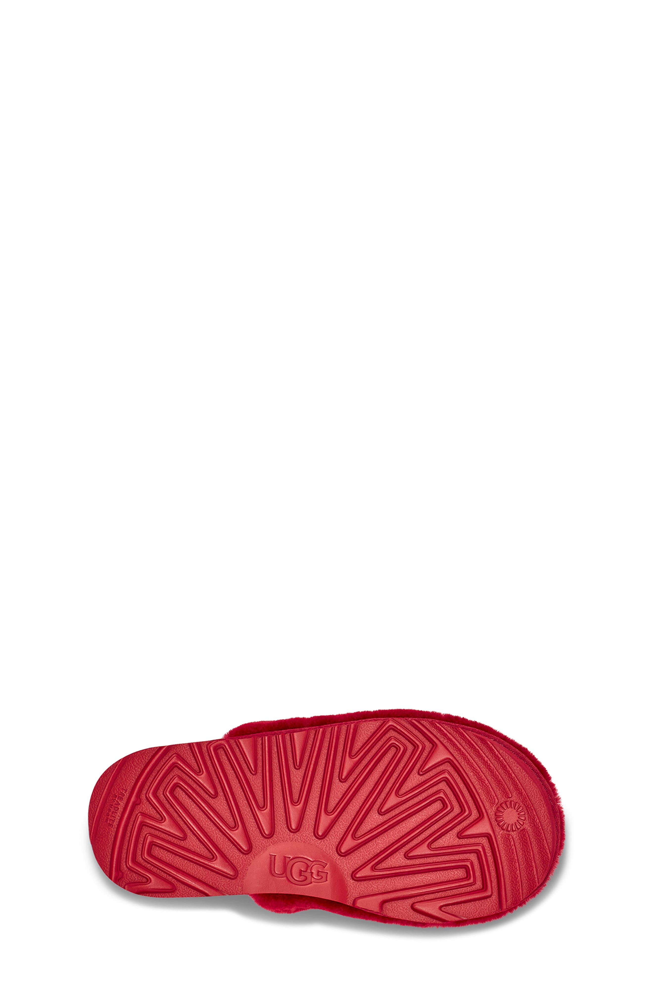 Fluff Yeah Genuine Shearling Clog, Alternate, color, SAMBA RED