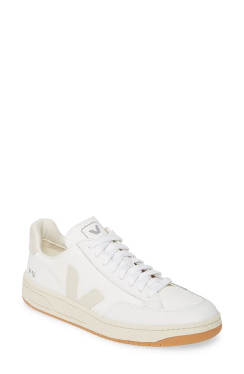 Veja Gender Inclusive V-12 Sneaker in White Natural 