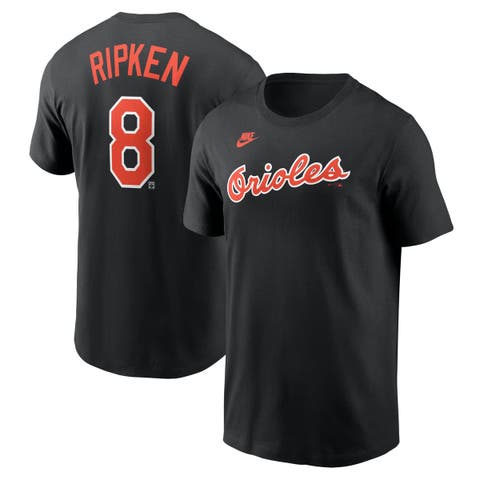 Men's Nike Cal Ripken Jr. Black Baltimore Orioles Fuse Name & Number T-Shirt
