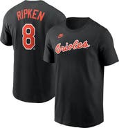 Nike Men's Nike Cal Ripken Jr. Black Baltimore Orioles Fuse Name & Number T-Shirt