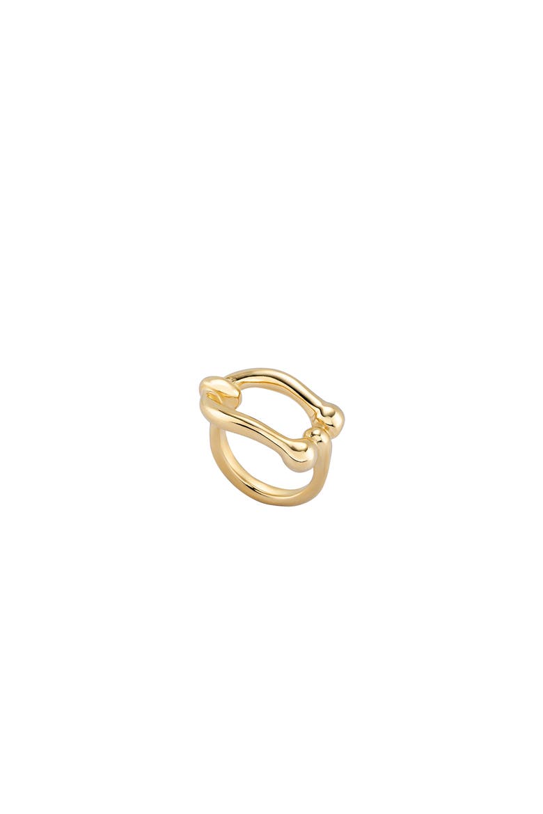 18K Gold-Plated Ring, Alternate, color, Gold