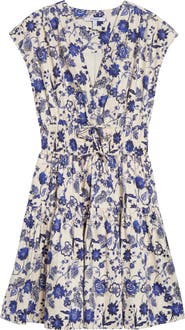 Derek Lam 10 Crosby Tora Floral Poplin Fit & Flare Dress