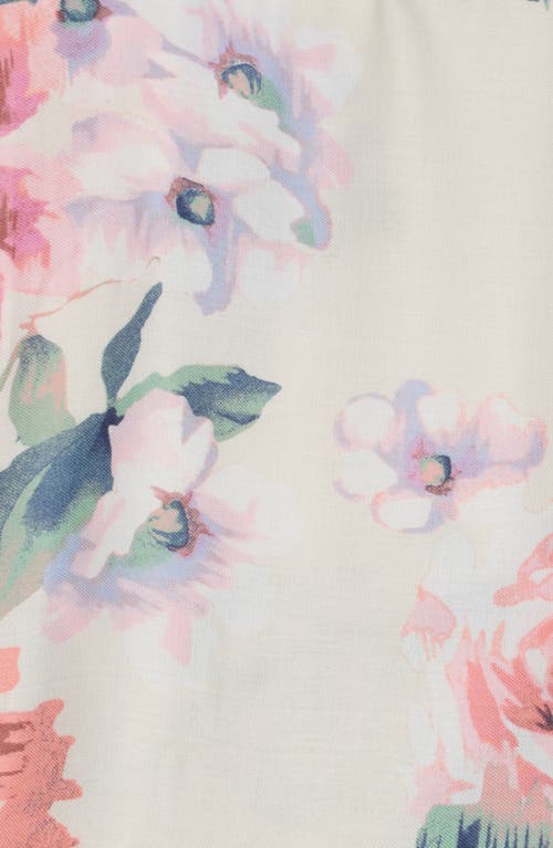 Vince Camuto Ikat Blooms Wrap In Ivory Multi