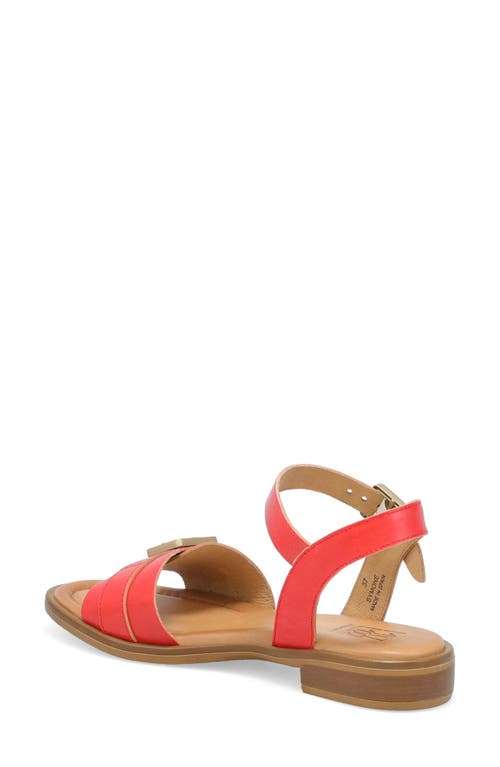 Miz Mooz Symone Ankle Strap Sandal In Coral