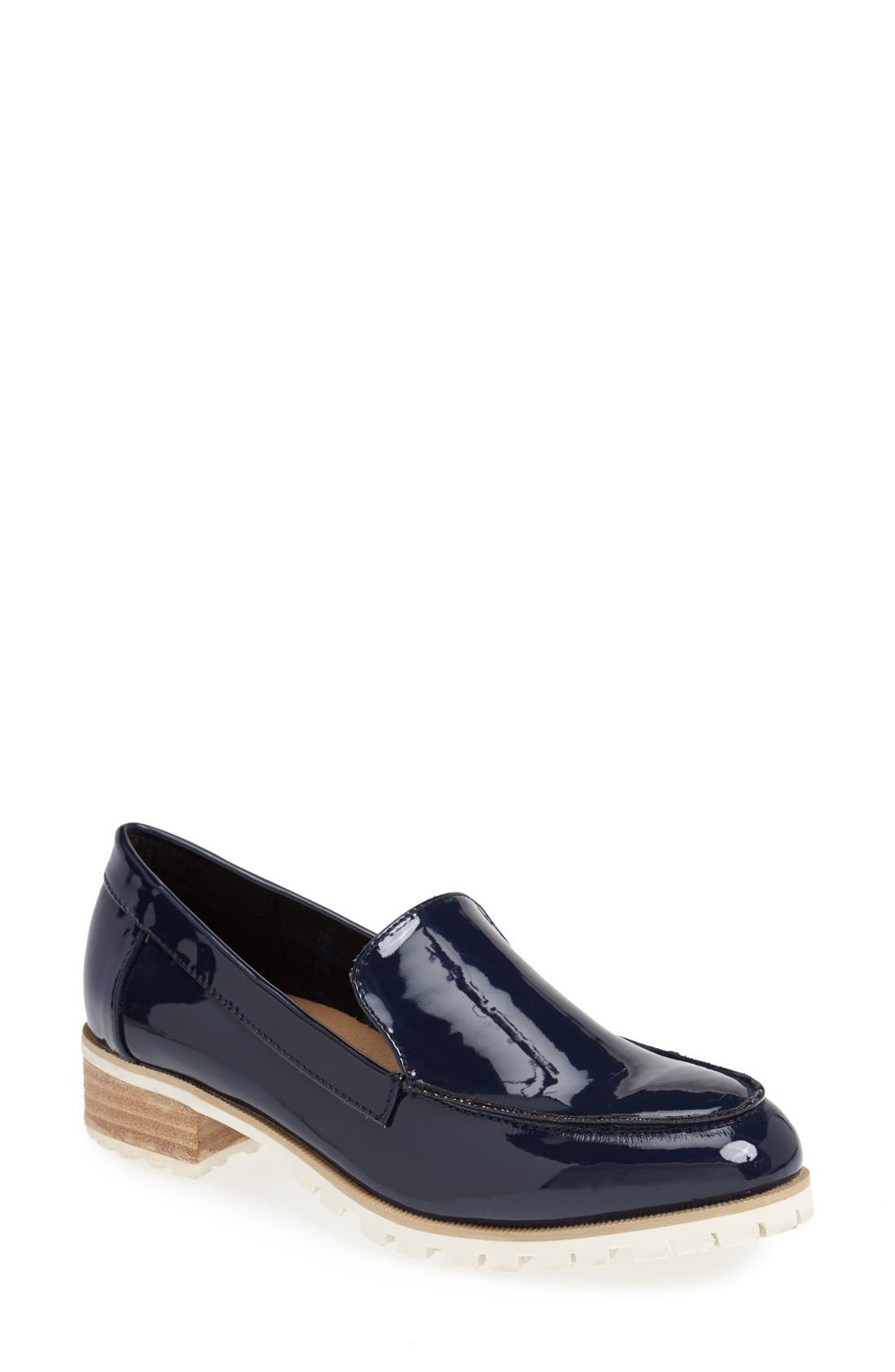 'Messer' Loafer, Main, color, NAVY