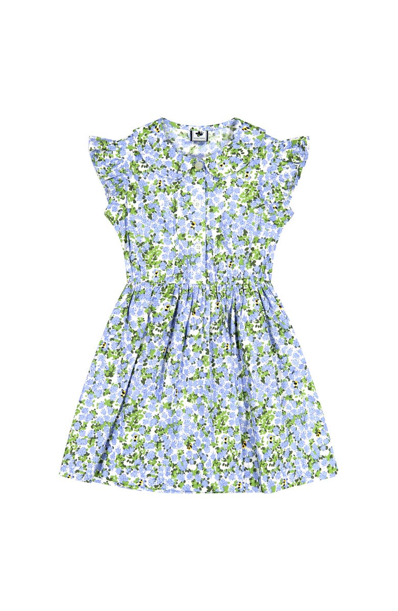 Busy Bees Juniper Shirtdress Blue Hydrangea, Main, color, Blue Hydrangea
