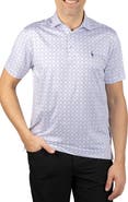 TailorByrd Golf Clubs Print Performance Polo