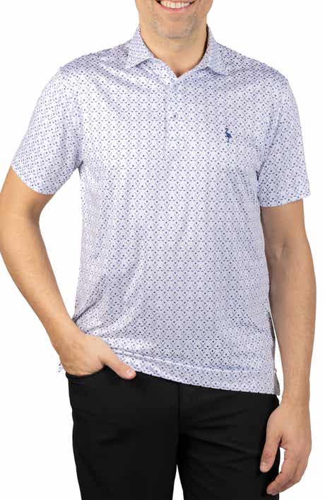 TailorByrd Golf Clubs Print Performance Polo