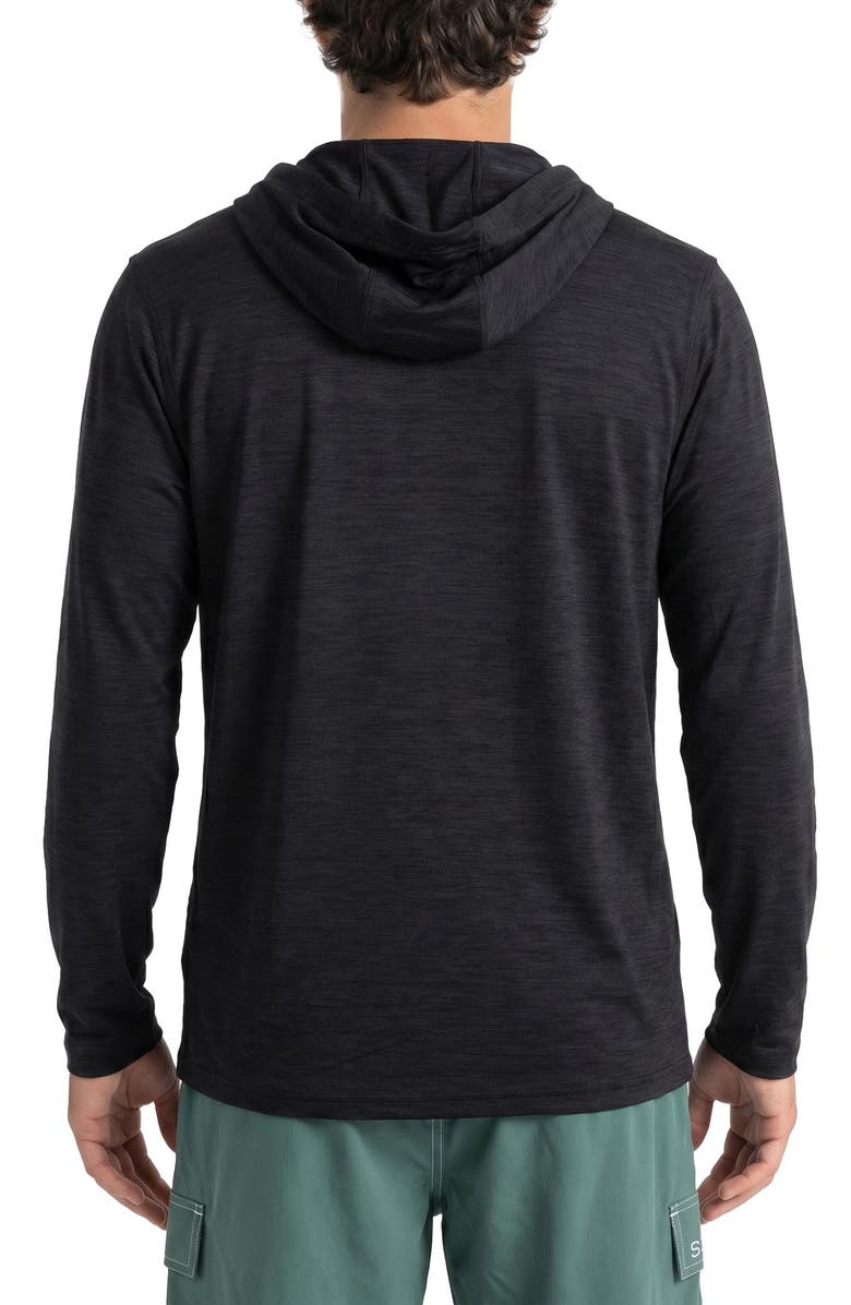 Spyder Core Heather Hooded Rashguard, Alternate, color, Black