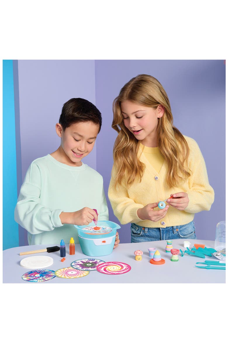 Kids' Mini Pottery & Spin Art Studio, Alternate, color, MULTI