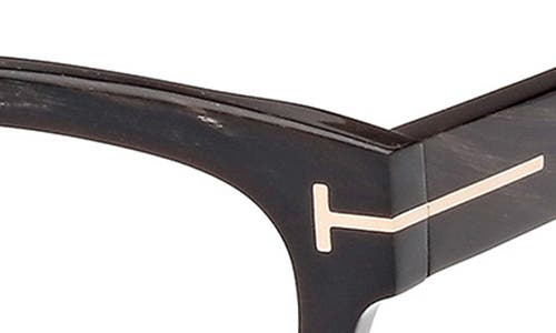 Tom Ford 51mm Rectangular Optical Glasses In Black