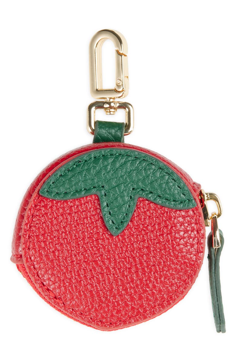 Leith Tomato Case Bag Charm, Main, color, Red Multi- Gold