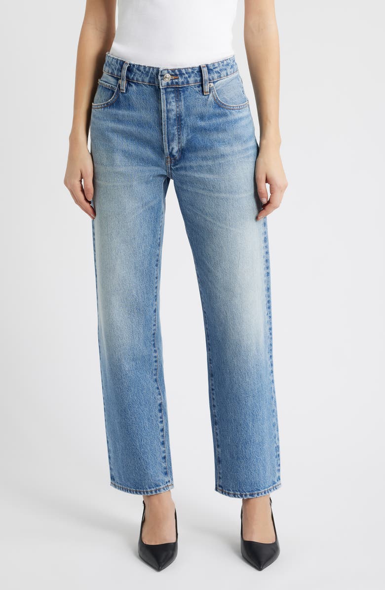 FRAME The Essential Straight Leg Jeans, Main, color, Rapture